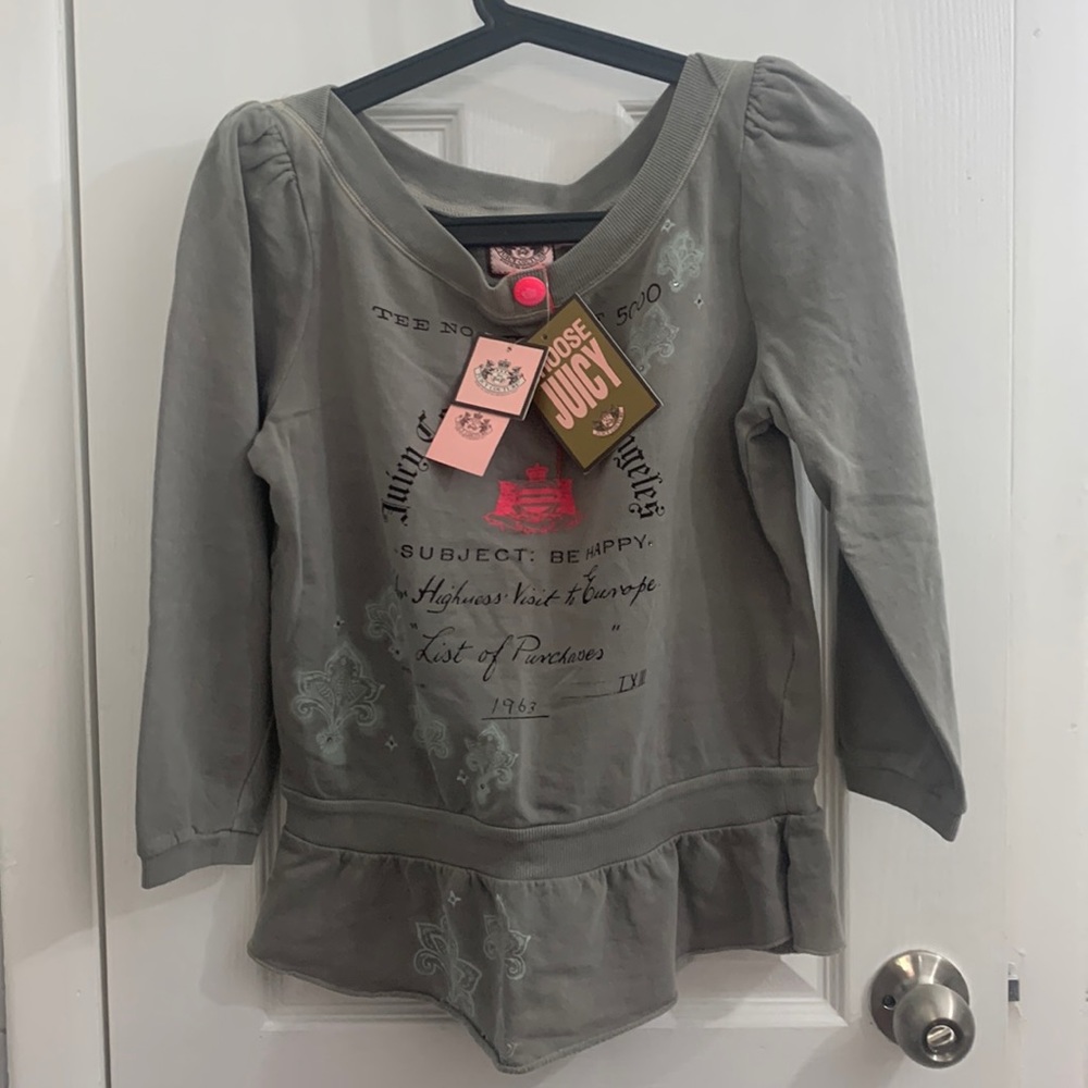 Gray juicy couture shirt